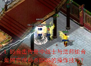 1.85�ϻ�������սʿ�뷨ʦ������ʵ����ɱBOSS�Ĳ������ɣ�