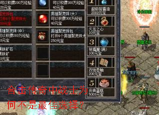 合击传奇中战士为何不是最佳选择? 合击传奇中战士为何不是最佳选择?