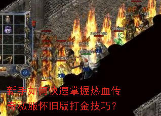 新手如何快速掌握热血传奇私服怀旧版打金技巧? 新手如何快速掌握热血传奇私服怀旧版打金技巧?