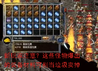 新玩家注意?这些怪物爆出的装备材料可别当垃圾卖掉 新玩家注意?这些怪物爆出的装备材料可别当垃圾卖掉