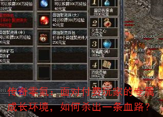 传奇零氪:面对付费玩家的专属成长环境,如何杀出一条血路? 传奇零氪:面对付费玩家的专属成长环境,如何杀出一条血路?