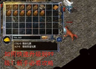 如何快速升级到99级?新手必看攻略 如何快速升级到99级?新手必看攻略