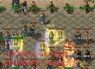 传奇私服666中如何快速提升角色等级与装备战力? 传奇私服666中如何快速提升角色等级与装备战力?