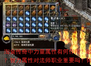 淘金传奇中力量属性有何作用?敏捷属性如何影响角色?智力属性对法师职业重要吗?体力属性决定什么? 淘金传奇中力量属性有何作用?敏捷属性如何影响角色?智力属性对法师职业重要吗?体力属性决定什么?